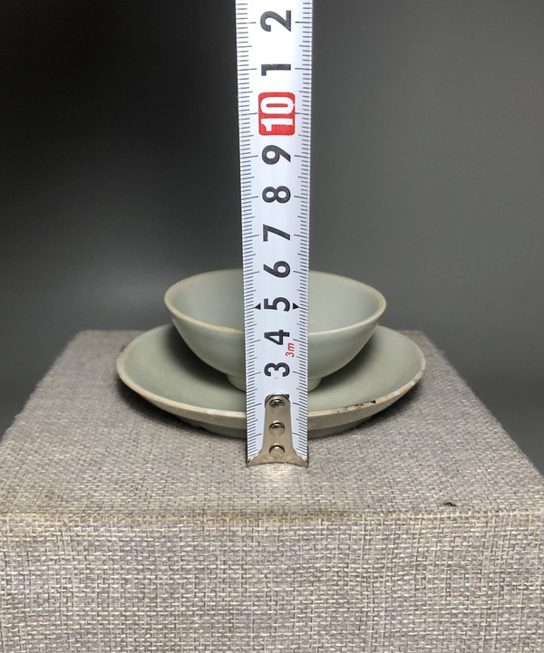 古玩陶瓷（收藏極品）青白釉杯托拍賣(mài)，當(dāng)前價(jià)格999元