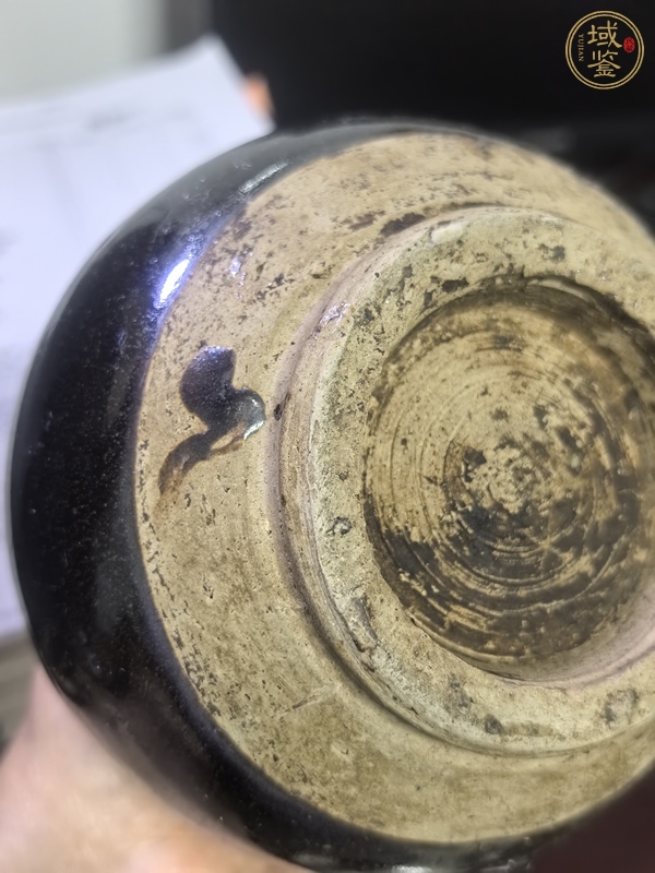古玩陶瓷黑釉雙系瓶真品鑒賞圖