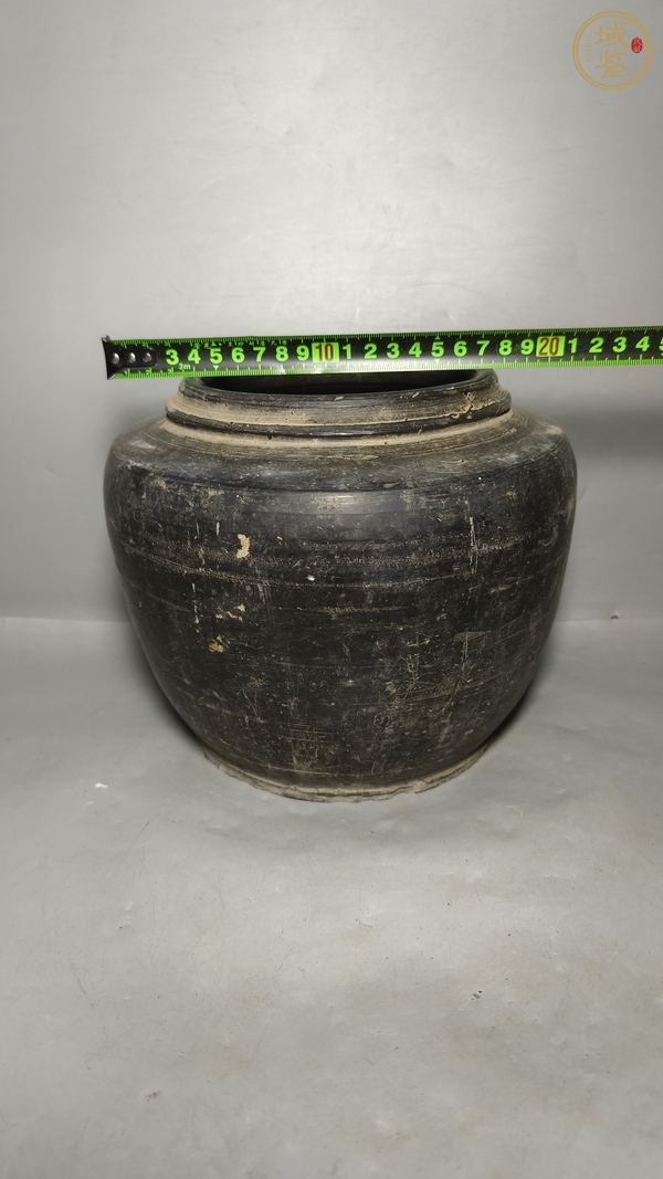 古玩陶瓷黑陶罐真品鑒賞圖