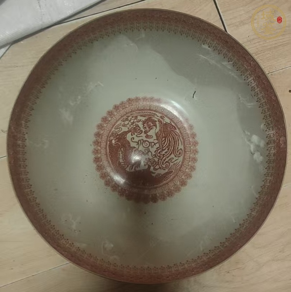 古玩陶瓷花鳥(niǎo)紋薄胎瓷碗真品鑒賞圖