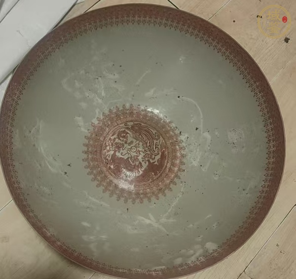 古玩陶瓷花鳥(niǎo)紋薄胎瓷碗真品鑒賞圖