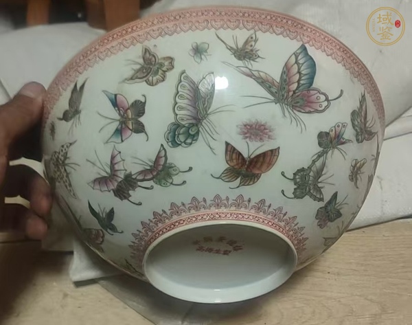 古玩陶瓷花鳥(niǎo)紋薄胎瓷碗真品鑒賞圖