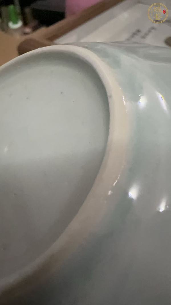 古玩陶瓷青花花口小盤真品鑒賞圖