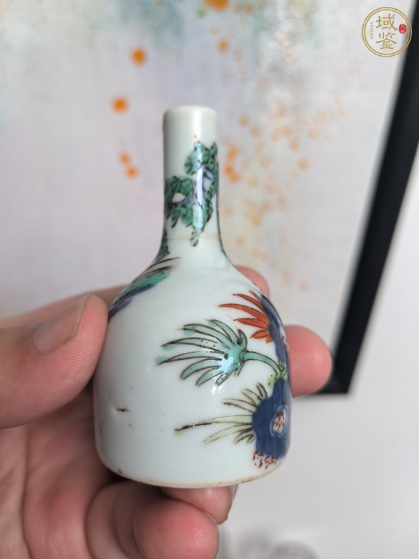 古玩陶瓷青花五彩嬰戲圖搖鈴尊真品鑒賞圖