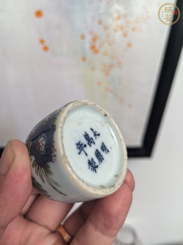 古玩陶瓷青花五彩嬰戲圖搖鈴尊真品鑒賞圖