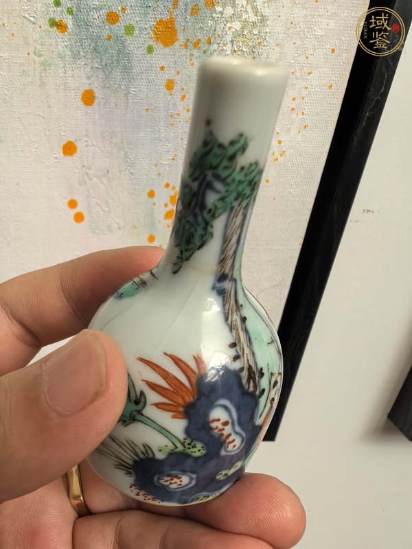 古玩陶瓷青花五彩嬰戲圖搖鈴尊真品鑒賞圖