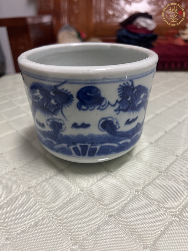 古玩龍紋青花香爐真品鑒賞圖