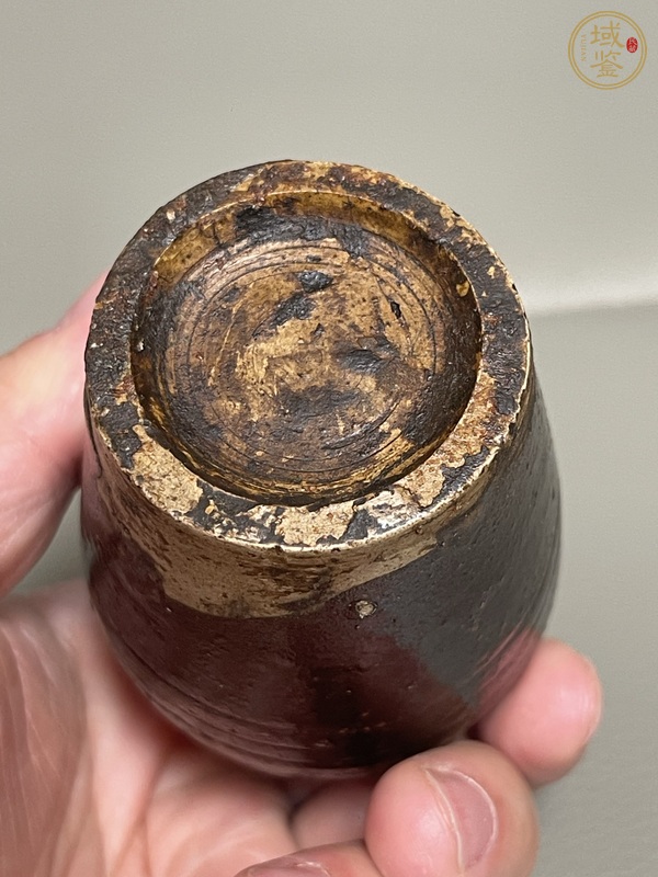 古玩陶瓷醬黑釉小梅瓶真品鑒賞圖
