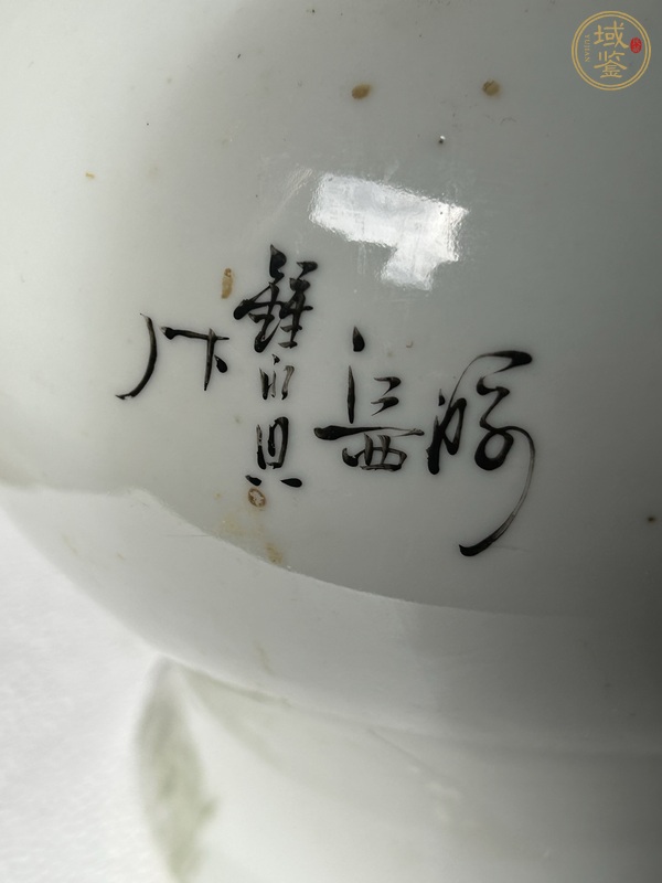 古玩陶瓷松鶴紋將軍罐真品鑒賞圖