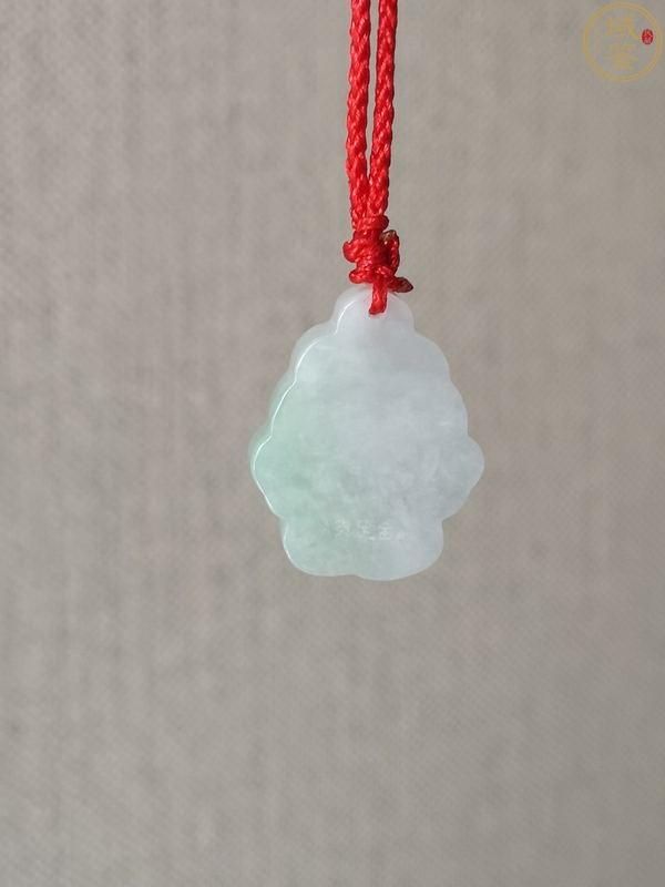 古玩玉器天然翡翠帶綠鑲嵌金福娃掛件拍賣,當前價格298元