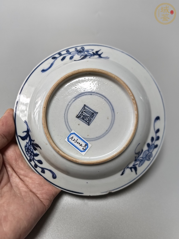 古玩陶瓷一路連升青花盤真品鑒賞圖