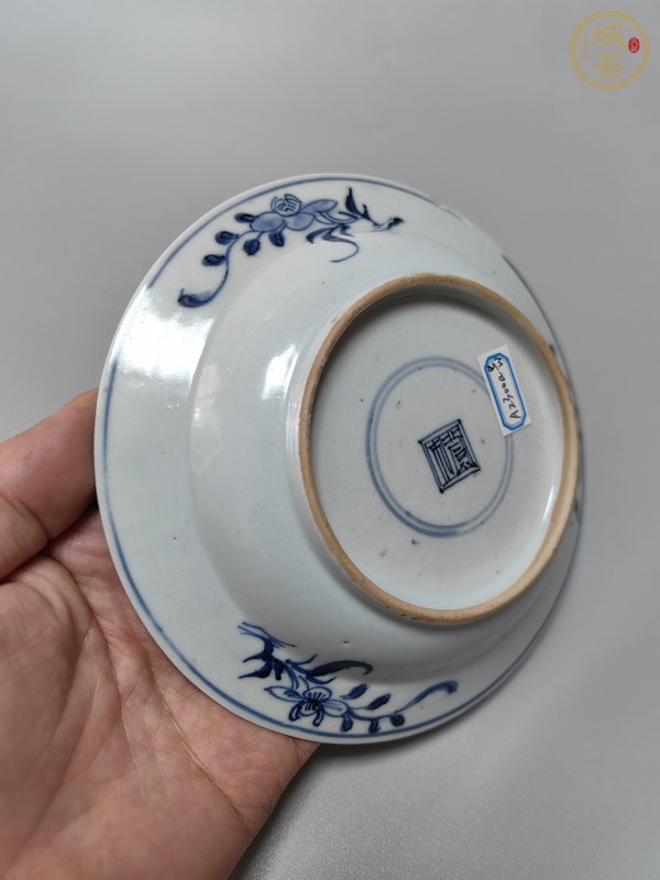 古玩陶瓷一路連升青花盤真品鑒賞圖