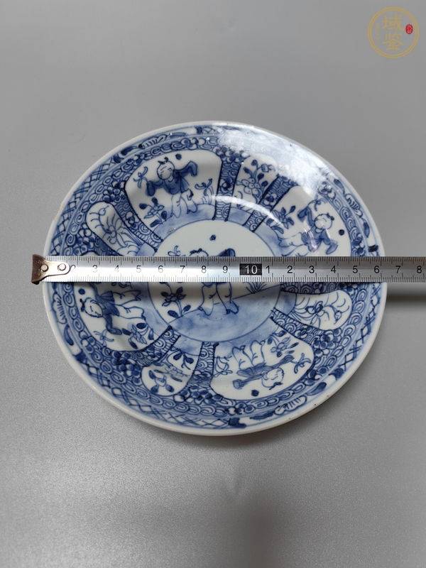 古玩陶瓷一路連升青花盤真品鑒賞圖