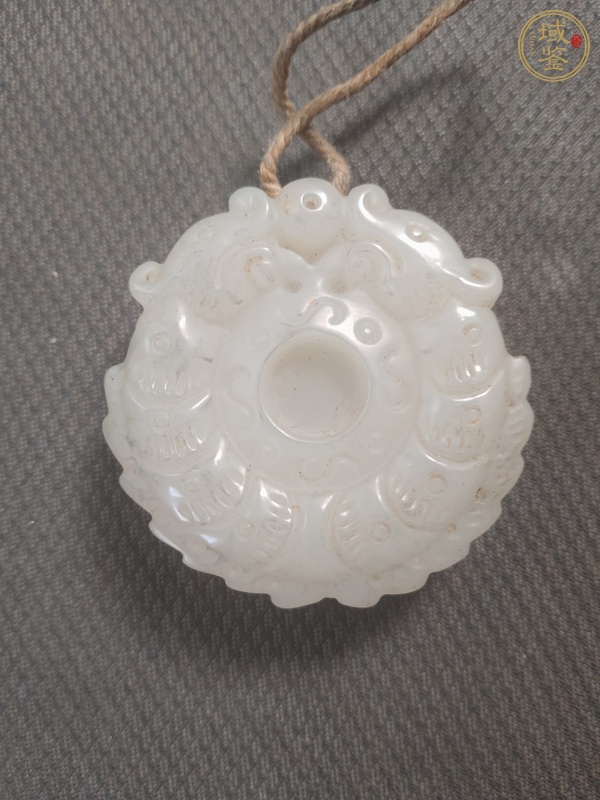 古玩玉器白玉雙龍玉璧真品鑒賞圖