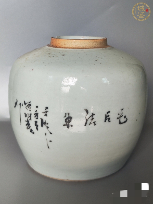 古玩陶瓷粉彩花鳥花卉紋罐真品鑒賞圖
