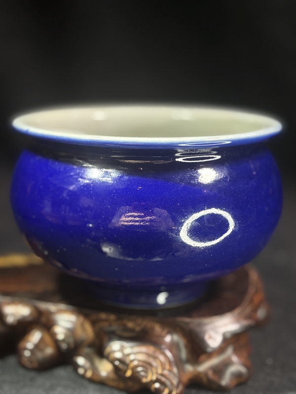 古玩轉賣清中霽藍釉羅漢爐拍賣，當前價格1288元