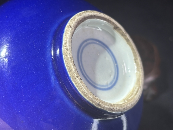 古玩陶瓷清中霽藍釉羅漢爐拍賣，當前價格999元
