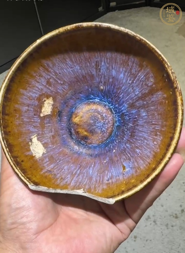 古玩陶瓷吉州窯窯變釉茶盞真品鑒賞圖