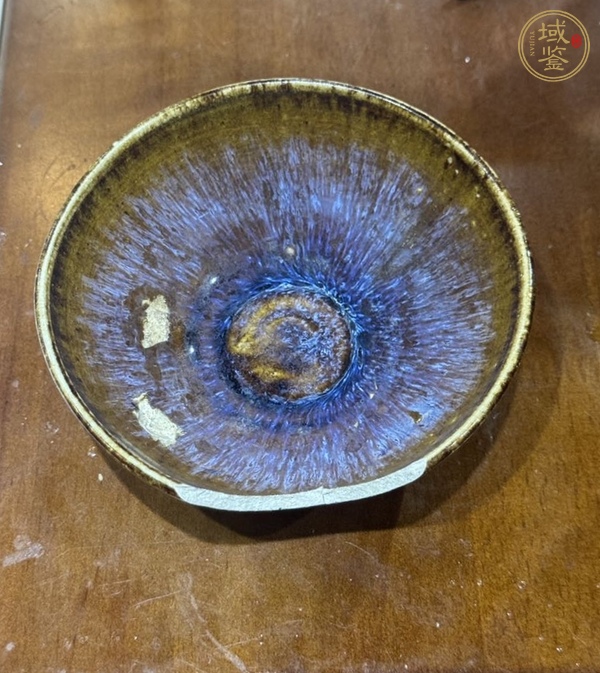 古玩陶瓷吉州窯窯變釉茶盞真品鑒賞圖