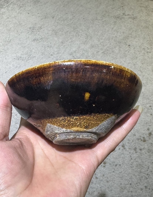 古玩陶瓷吉州窯窯變釉茶盞拍賣，當(dāng)前價(jià)格1900元