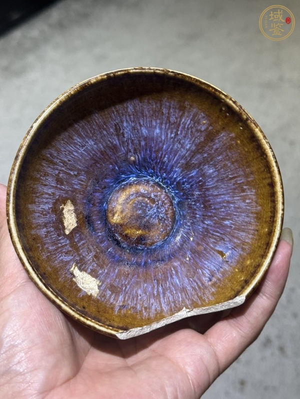 古玩陶瓷吉州窯窯變釉茶盞真品鑒賞圖