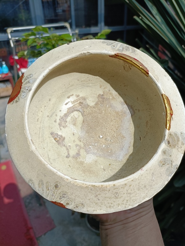 古玩陶瓷館藏級元代青花白釉斂口碟型缽拍賣,當前價格2980元