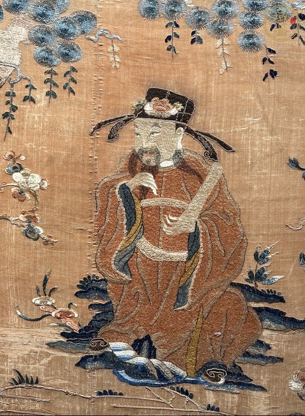 古玩雜項蘇繡福祿壽真品鑒賞圖