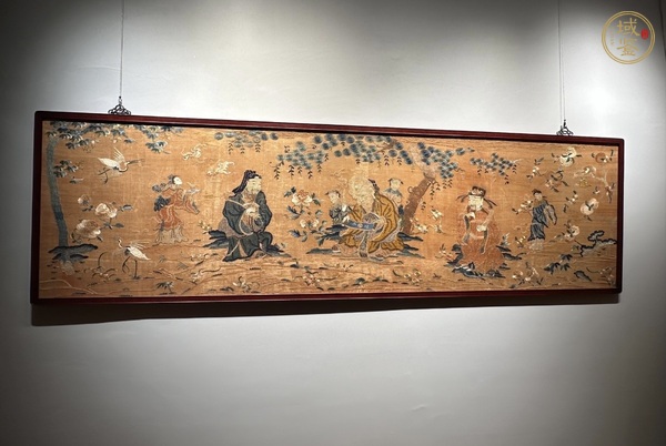 古玩雜項蘇繡福祿壽真品鑒賞圖