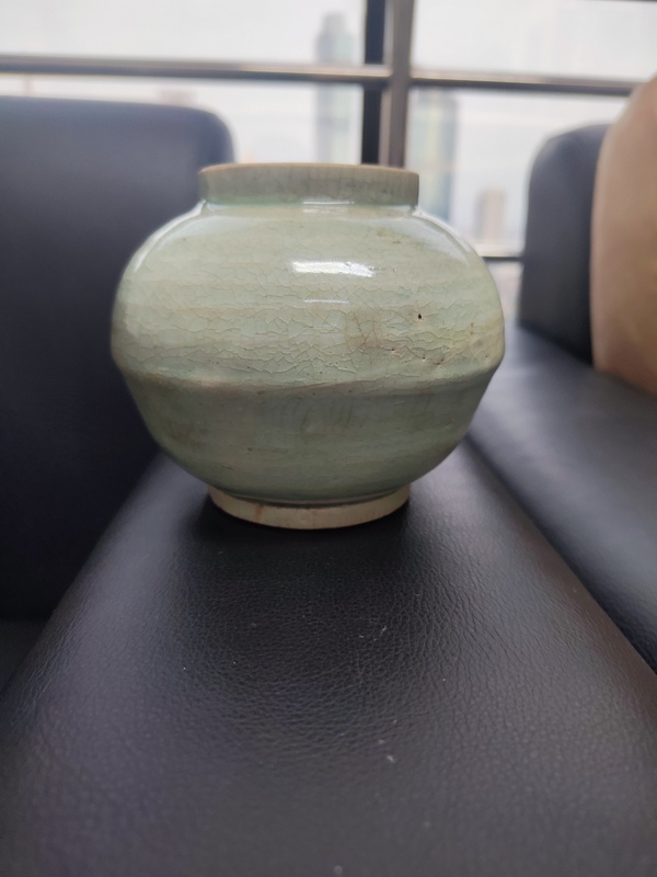 古玩陶瓷青白釉蘋果罐拍賣，當(dāng)前價(jià)格500元
