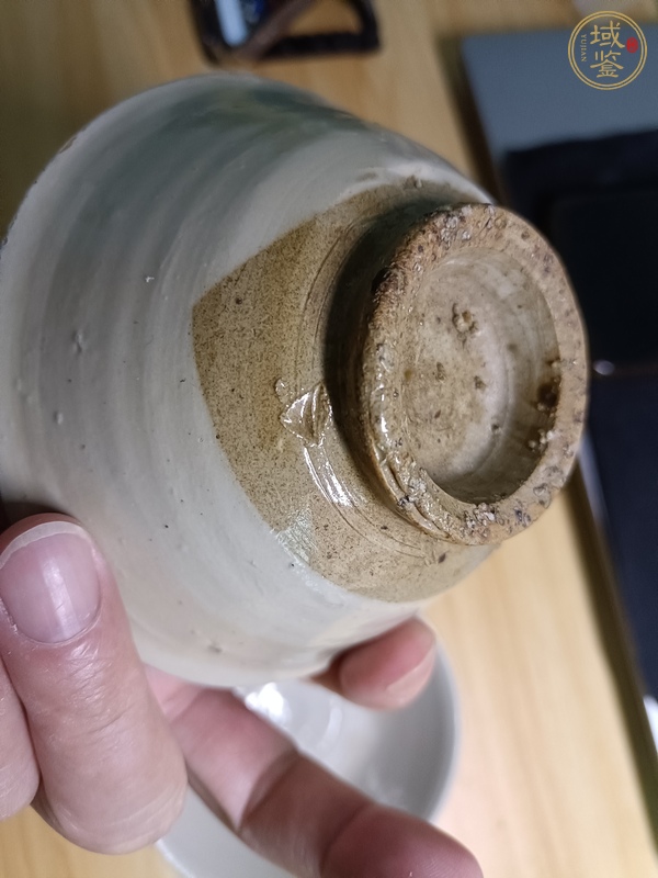 古玩陶瓷磁州窯白釉碗真品鑒賞圖