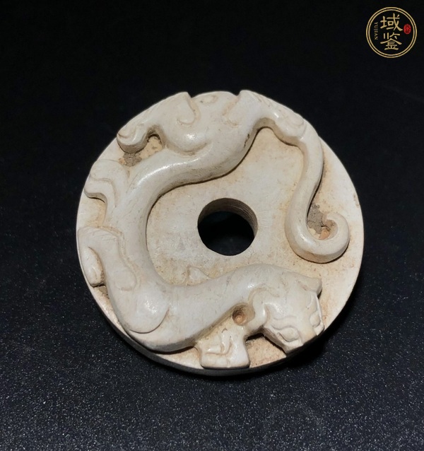 古玩玉器做舊仿古“螭龍紋璧”真品鑒賞圖
