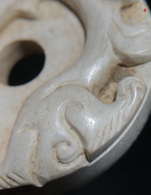 古玩玉器做舊仿古“螭龍紋璧”真品鑒賞圖