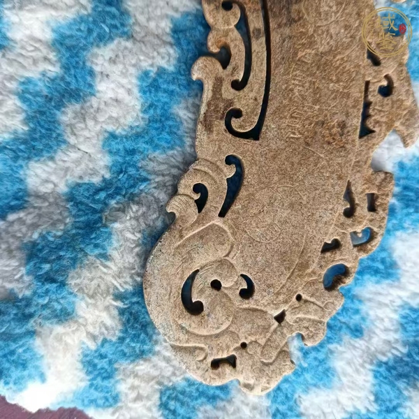 古玩玉器做舊仿漢代“玉璜”真品鑒賞圖