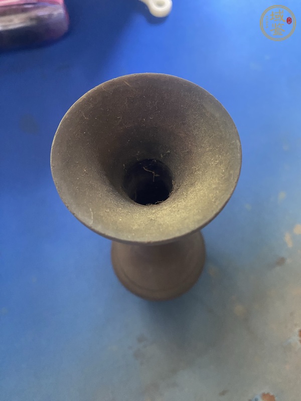 古玩銅器銅花瓶真品鑒賞圖