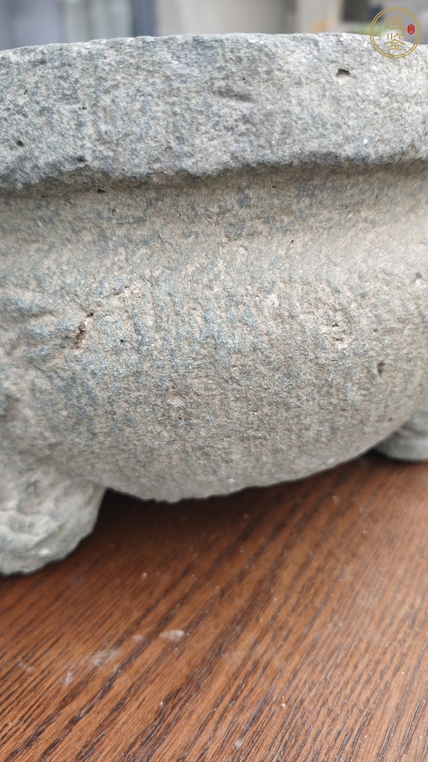 古玩雜項(xiàng)石頭三足獸面爐真品鑒賞圖