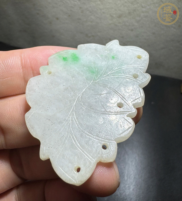 古玩玉器蓮花佩真品鑒賞圖