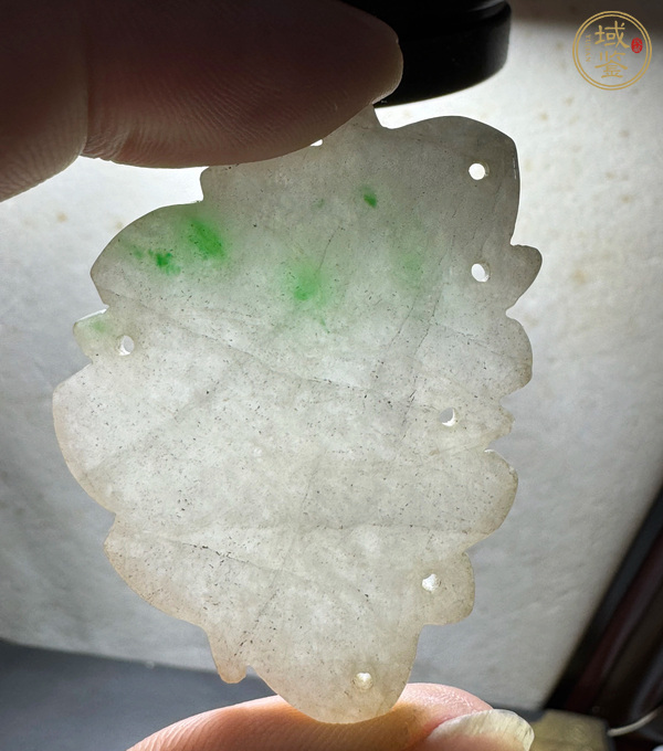 古玩玉器蓮花佩真品鑒賞圖