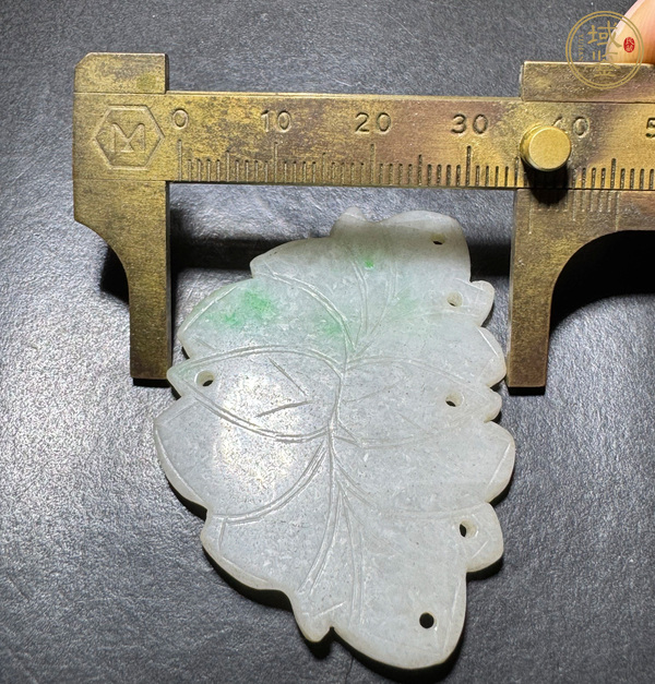 古玩玉器蓮花佩真品鑒賞圖