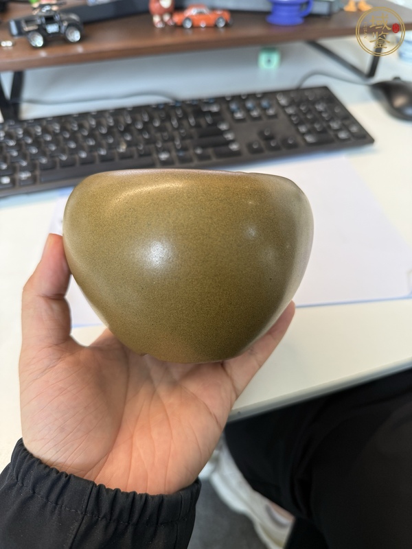 古玩陶瓷茶葉末釉案缸真品鑒賞圖