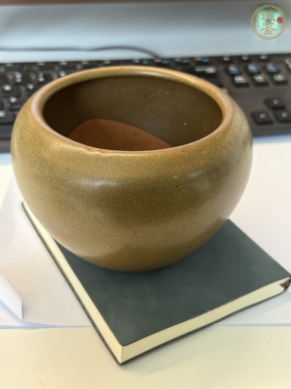 古玩陶瓷茶葉末釉案缸真品鑒賞圖