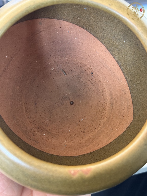 古玩陶瓷茶葉末釉案缸真品鑒賞圖