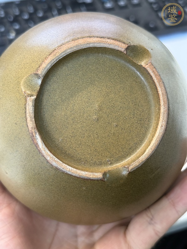 古玩陶瓷茶葉末釉案缸真品鑒賞圖
