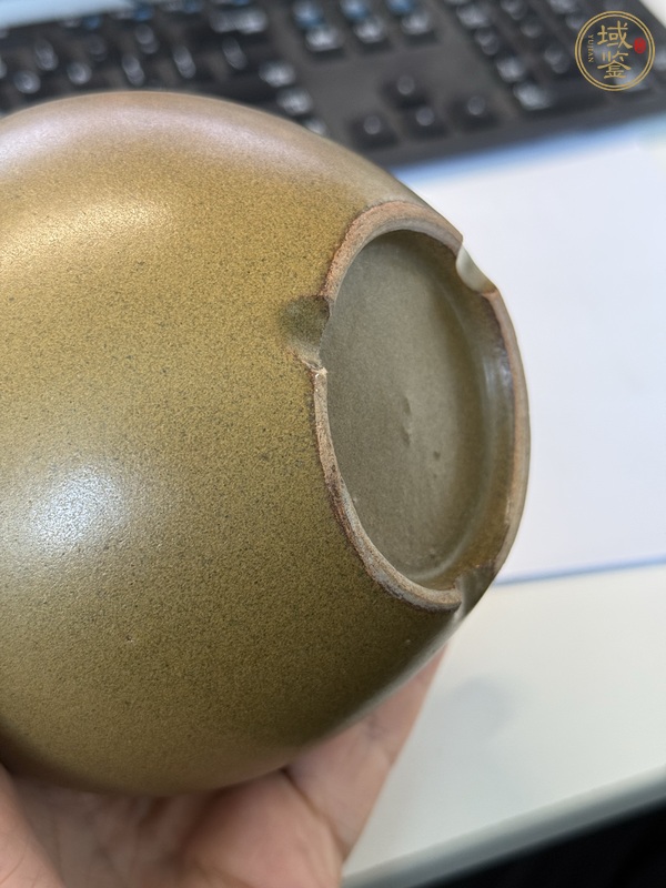 古玩陶瓷茶葉末釉案缸真品鑒賞圖