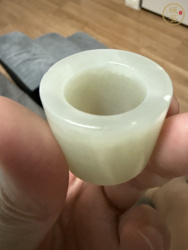 古玩玉器和田玉雕“素紋扳指”真品鑒賞圖