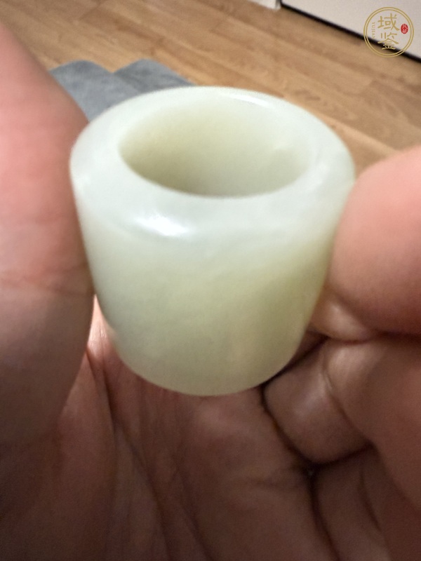 古玩玉器和田玉雕“素紋扳指”真品鑒賞圖