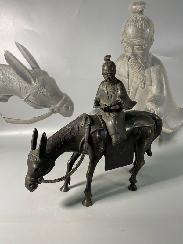 古玩轉(zhuǎn)賣銅造像張國老拍賣，當(dāng)前價(jià)格300元