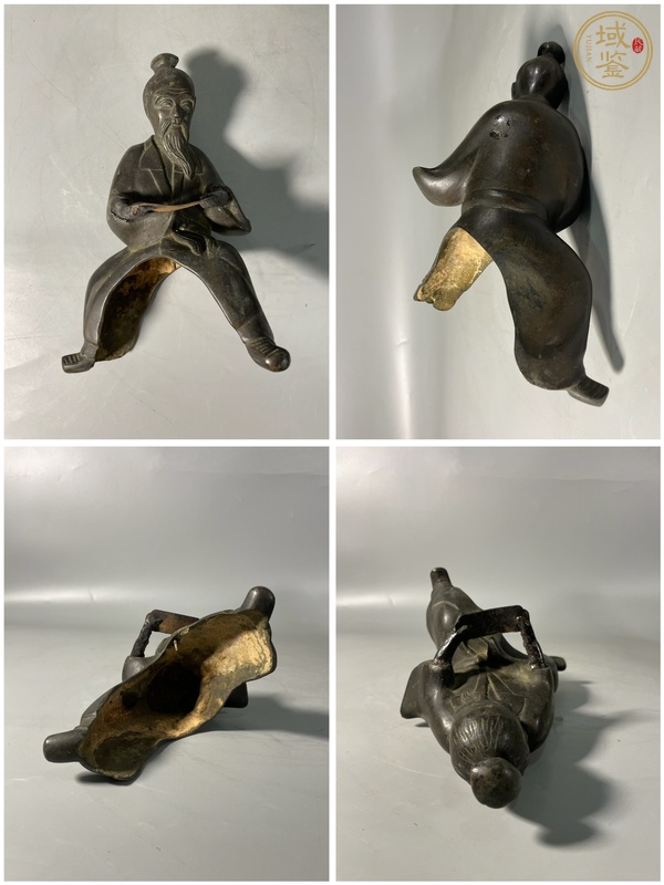 古玩雜項銅造像張國老真品鑒賞圖