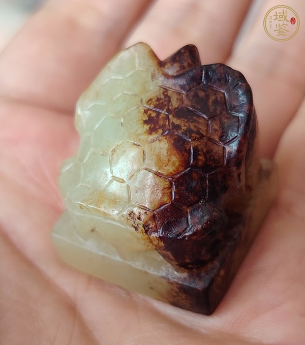 古玩玉器龜扭玉印真品鑒賞圖