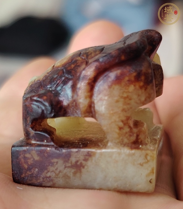 古玩玉器龜扭玉印真品鑒賞圖