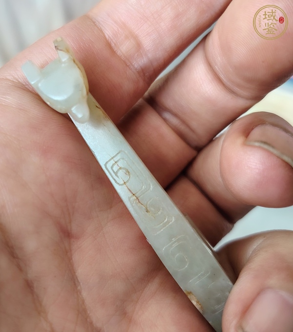 古玩玉器和田玉帶鉤真品鑒賞圖
